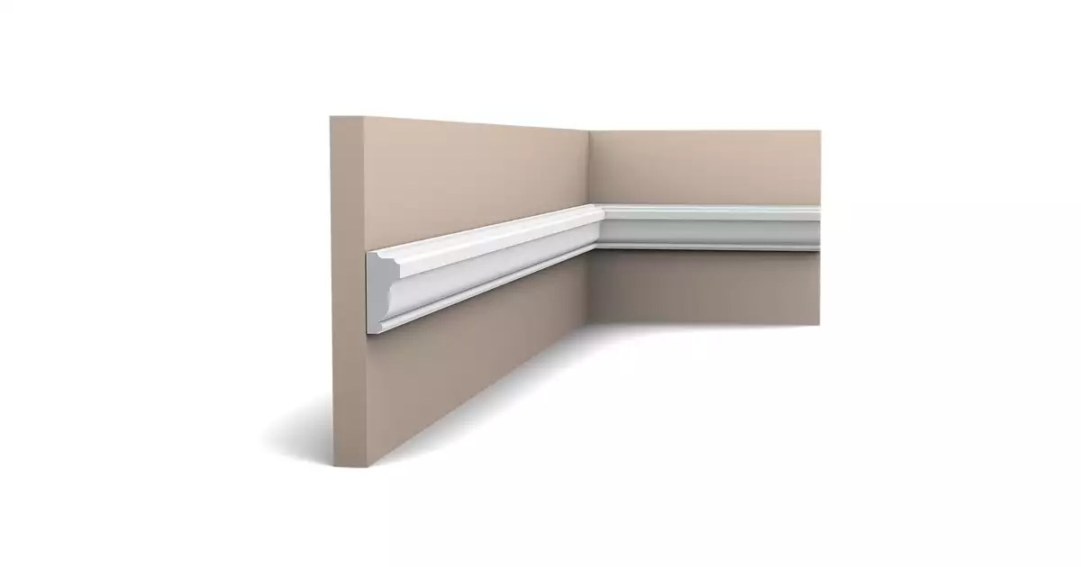 Lot De 32 Moulures Murales Orac Decor PX117 AXXENT – 64 Mètres Linéaires, Blanc